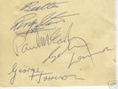 BEATLES ORIGINAL AUTOGRAPHS - 26 JULY 1963