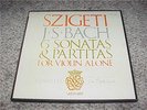 SZIGETI Bach 6 Sonatas Partitas VANGUARD Violin Box LP