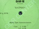 1966 Batman Movie 1 Sided Radio Spots EP Promo Record