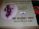 UK ED1 HMV ALP 1060 DG FURTWANGLER BEETHOVEN NO.3 NM