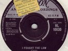 BOBBY FULLER FOUR*I FOUGHT THE LAW*UK LONDON 1966