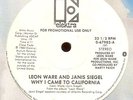 Leon Ware Why I Came to California (Elektra) Promo 12