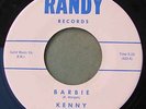 KENNY and the CADETS 45 Barbie Beach Boys ORIGINAL surf
