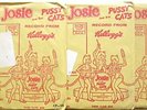 JOSIE AND THE PUSSYCATS RECORD 1- 3 PICTURE SLEEVES 45