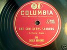 Everly Brothers The sun Keeps Shining Rock 78 columbia