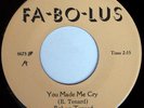 rare Soul R&B 45 ROBERT TENARD you made me cry