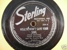 HANK WILLIAMS, STERLING 204, E-, HIS RAREST RECORD