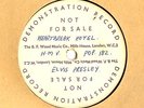 ELVIS PRESLEY Heartbreak Hotel UK 78rpm ACETATE