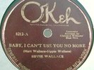 17) SIPPIE WALLACE w CLARANCE WILLIAMS BLUE 5 OKEH 8212