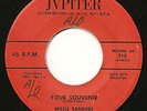 WILLIS SANDERS & THE EMBERS  YOUR SOUVENIR   DOO WOP 45