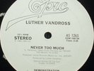 LUTHER VANDROSS - NEVER TOO MUCH (EX)  LISTEN  *PROMO*