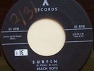 ORIGINAL Beach Boys SURFIN / LUAU 45 rpm On X RECORDS