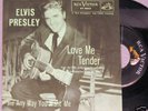Elvis Presley Pic Sleeve-Love Me Tender-Green Toned