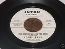 RARE NORTHERN SOUL 45 LOUIS PAUL INTRO 101
