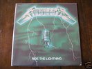 RARE METALLICA LP RIDE THE LIGHTNING / FRENCH ORI GREEN
