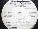 BEATLES FROM ME TO YOU/THANK YOU GIRL E.P TEST PRESSING