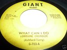 Lorraine Chandler NORTHERN SOUL 45 What Can I Do LISTEN