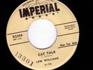 LEW WILLIAMS Cat Talk 45 Imperial Promo Rockabilly