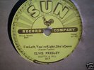 ELVIS PRESLEY 78 rpm Baby lets play house Sun 50's 217
