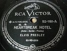 ELVIS PRESLEY heartbreak hotel BRAZIL 78 rpm black lbl