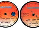 Philippine THE BEATLES 78rpm I SHOUD HAVE KNOWN BETTER