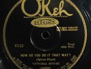 VICTORIA SPIVEY Funny Feathers - Okeh 8713 - blues 78