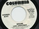 WHAM LAST CHRISTMAS 45 DJ PROMO George Michael VG+