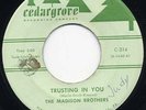 LISTEN-Rare Doo Wop 45-Madison Brothers-Trusting In You
