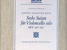 DGG Archiv PIERRE FOURNIER plays BACH Six Cello Suites