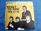 The BEATLES   TICKET TO RIDE  PICTURE SLEEVE  NEAR MINT