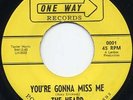 Rare Texas Garage 45-The Heard-You're Gonna Miss Me