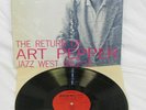 THE RETURN OF ART PEPPER ORIGINAL 1956 JAZZ WEST LP