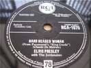 ELVIS PRESLEY HARD HEADED WOMAN RARE 78 RPM RECORD 1958