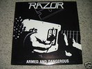 Razor - Armed And Dangerous orig vinyl LP thrash RARE