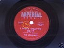 THE SCHOLARS 78 RPM DOO WOP WITH A YOUNG KENNY ROGERS
