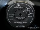 Beatles All You Need Is Love UK 1967 *1st Press* 45 EX+