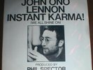 JOHN LENNON YOKO ONO 45 w/Picture Sleeve INSTANT KARMA