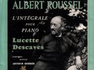 LUCETTE DESCAVES - RARE OOP 2 LP ROUSSEL PIANO RECITAL