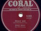 BUDDY HOLLY - PEGGY SUE - 78 RPM - LATE 1957 -NEAR MINT