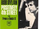 BOB DYLAN 45 w/ PICTURE SLEEVE - POSITIVELY 4TH STREET