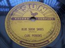 CARL PERKINS BLUE SUEDE SHOES RARE SUN 78 RPM RECORD