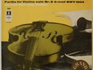 ODEON ED.1 BACH VIOLIN SOLO CHACONNA HENRYK SZERYNG NM