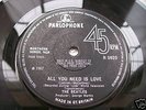 Beatles - All You Need Is Love.2nd Press '67 NM Upgrade