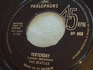  UK EXPORT 45 - THE BEATLES - YESTERDAY