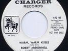 Rare Teen 45- Bobby McDonnell- Warm, Warm Kisses- Promo