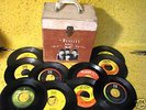 The Beatles   rare 45 Record Case with Ten Beatle 45's
