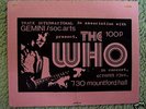THE WHO PROGRAMME CONCERT PROGRAM + LARGE TICKET 1971 