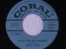 BUDDY HOLLY: Peggy Sue Got Married 45 (blue dj lbl) rare Oldies