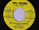 ANDY WILLIAMS & ZODIAC BAND: Just Can't Get It Together / Happiness And Peace O