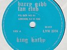 Barry Gibb, Rare Fan Club EP KING KATHY + 2, Bee Gees